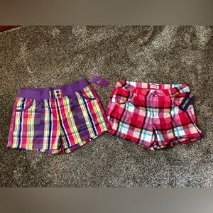 Cherokee and So Jenni Girls Plaid Shorts NWT